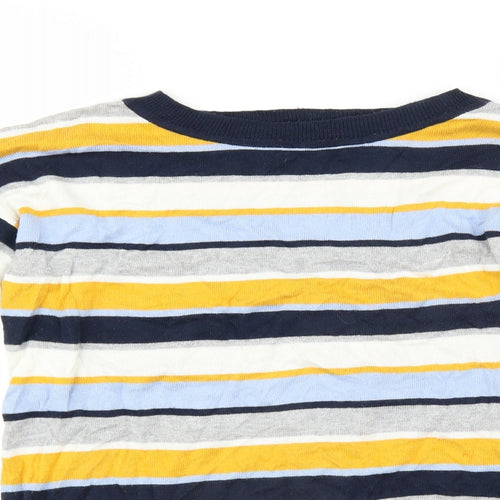 Le Bon Marché Womens Blue Striped  Pullover Jumper Size 12