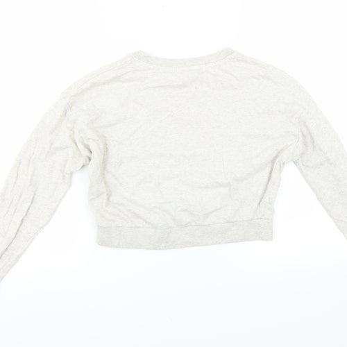 Divided by H&M Womens Grey   Pullover Sweatshirt Size XS  - CROPPED