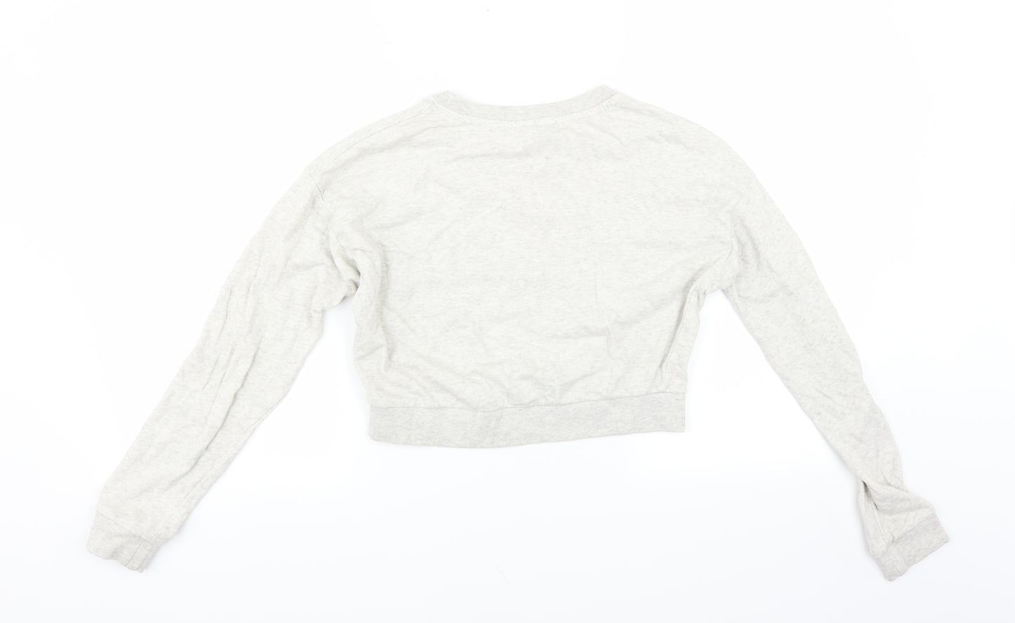 Divided by H&M Womens Grey   Pullover Sweatshirt Size XS  - CROPPED