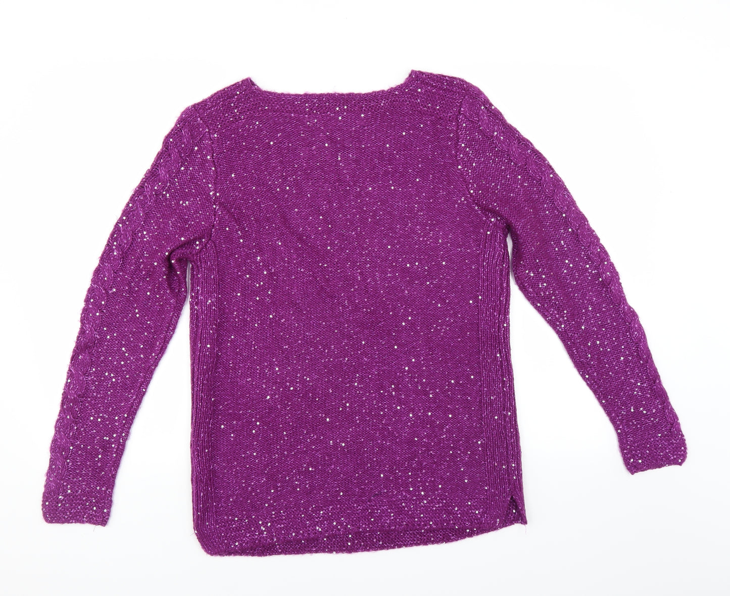 ISLE Womens Purple   Pullover Jumper Size S