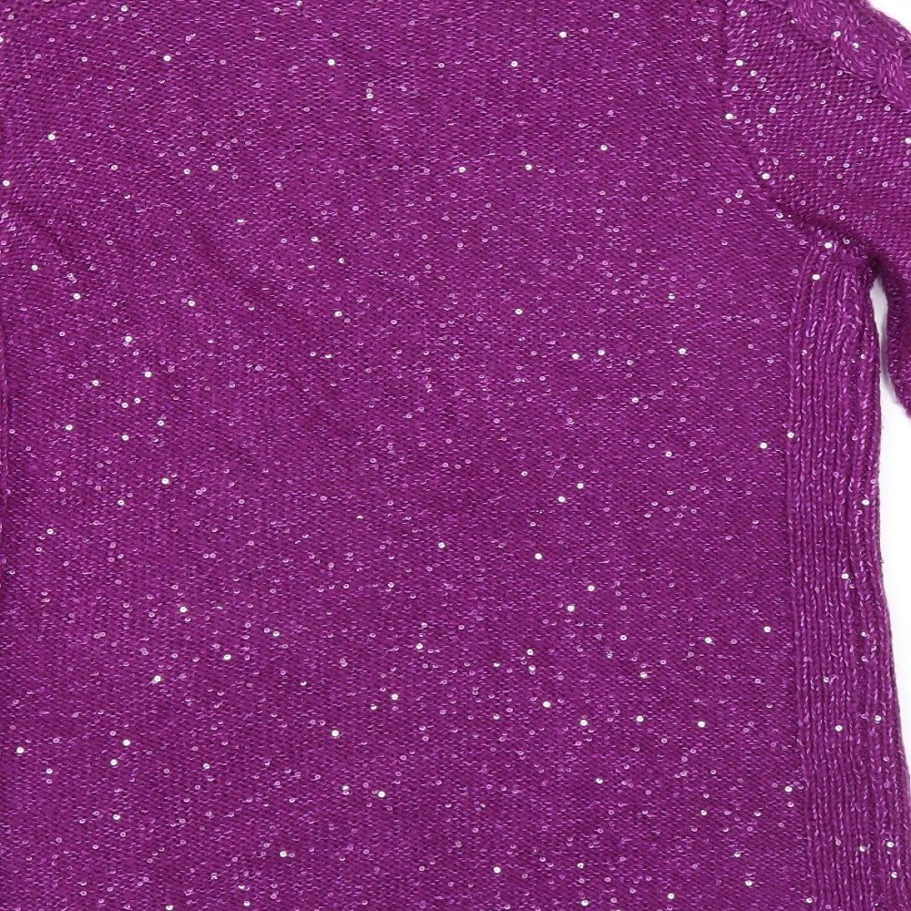 ISLE Womens Purple   Pullover Jumper Size S