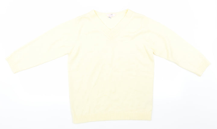 Julipa Womens Yellow Pullover Jumper Size 10