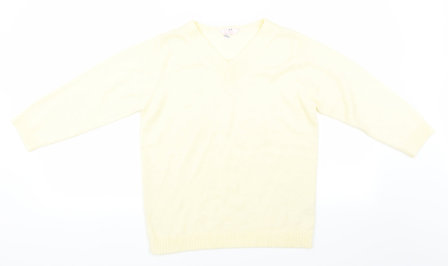 Julipa Womens Yellow   Pullover Jumper Size 10