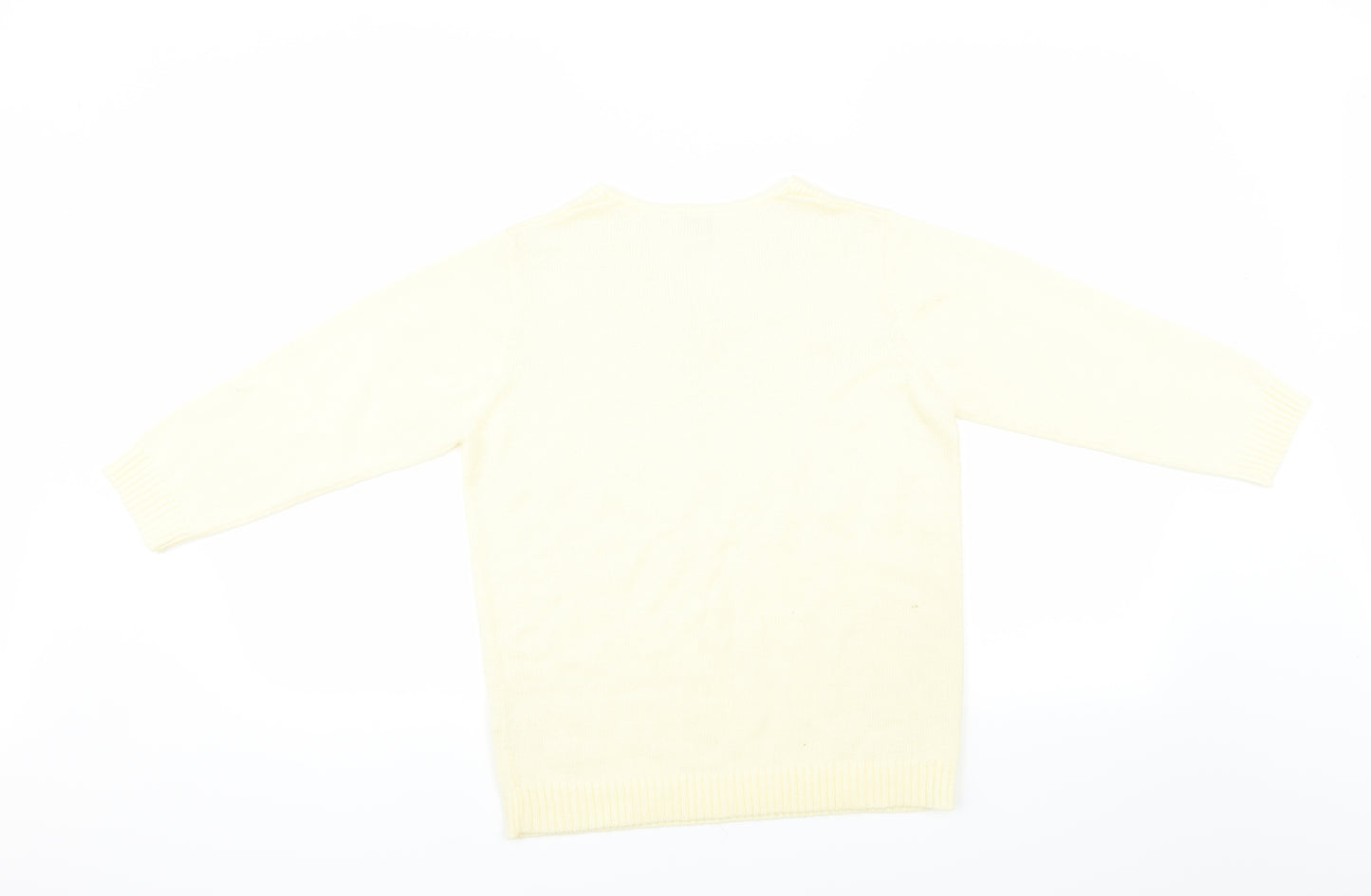 Julipa Womens Yellow   Pullover Jumper Size 10