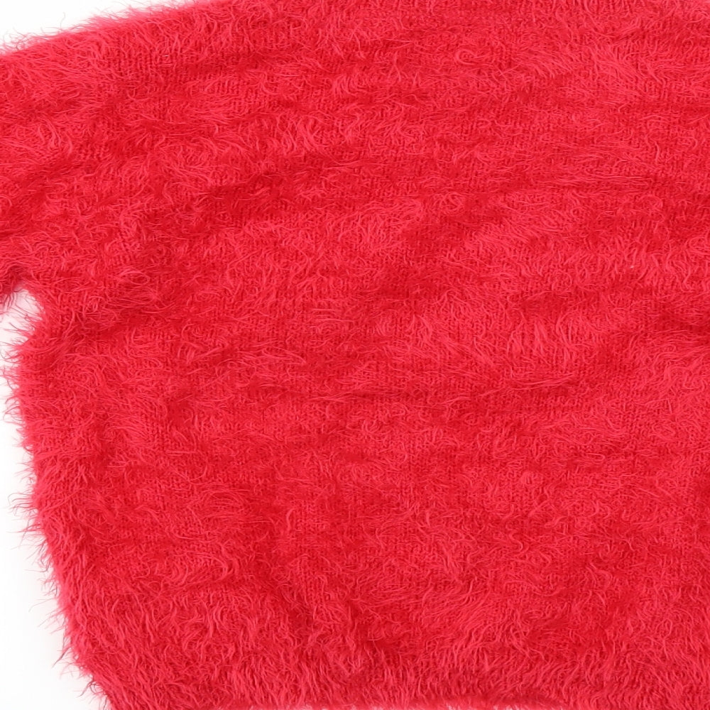 Primark Girls Red   Pullover Jumper Size 10-11 Years  - chrism