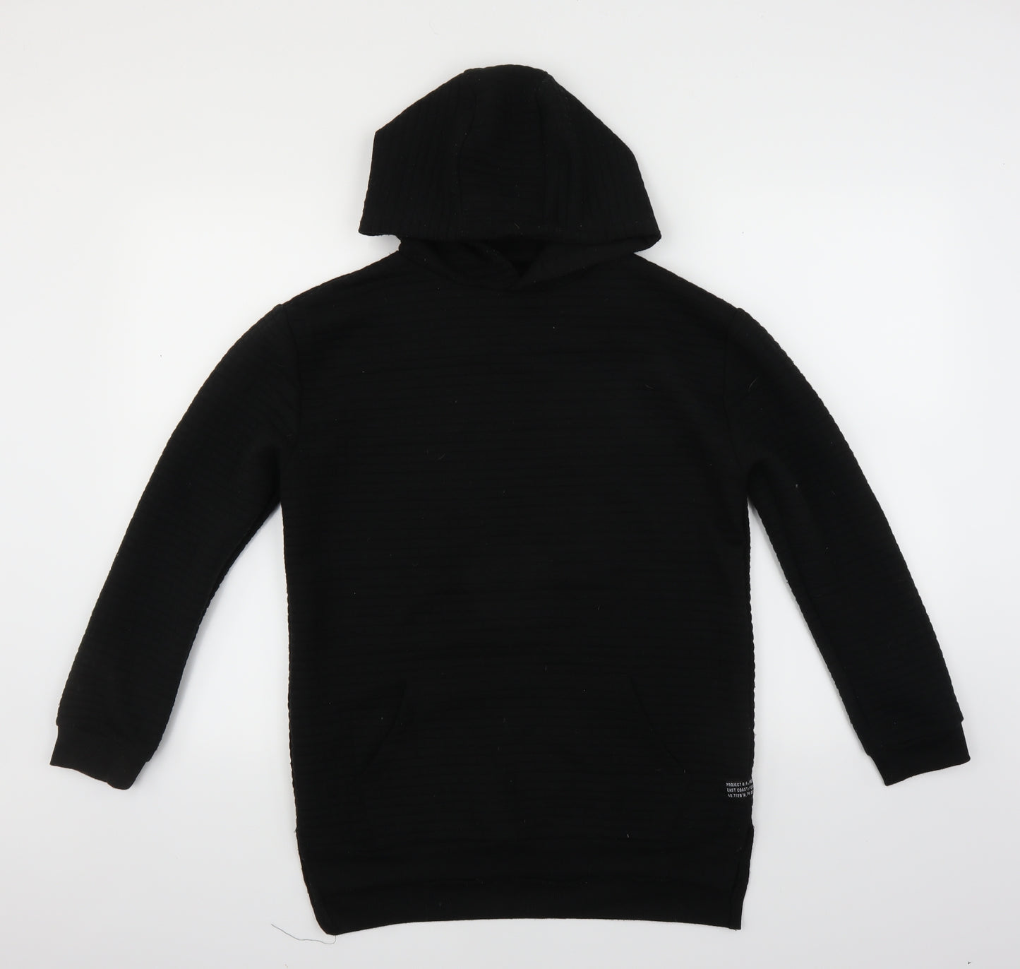 Primark Boys Black   Pullover Hoodie Size 12-13 Years