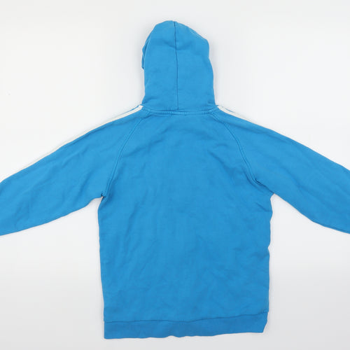 adidas Boys Blue   Full Zip Hoodie Size 11-12 Years