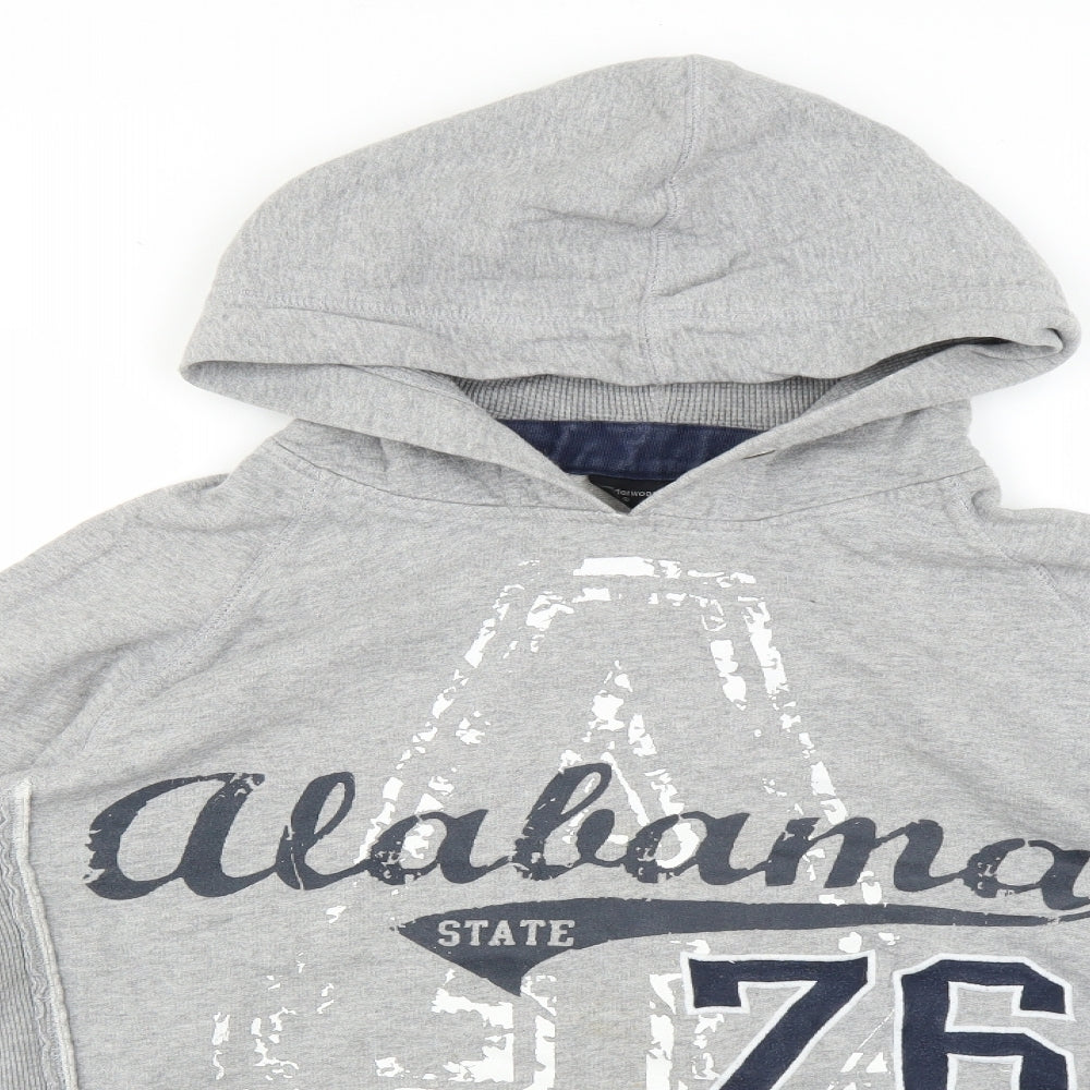 Cedar Wood State Mens Grey   Pullover Hoodie Size M
