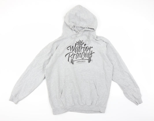 Awdis Womens Grey   Pullover Hoodie Size XL