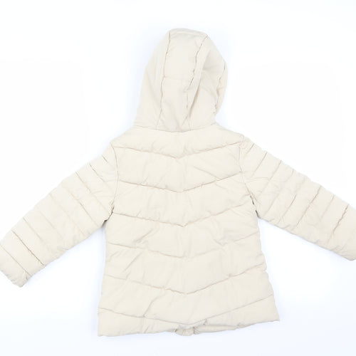 Zara Girls Beige   Jacket Coat Size 6 Years