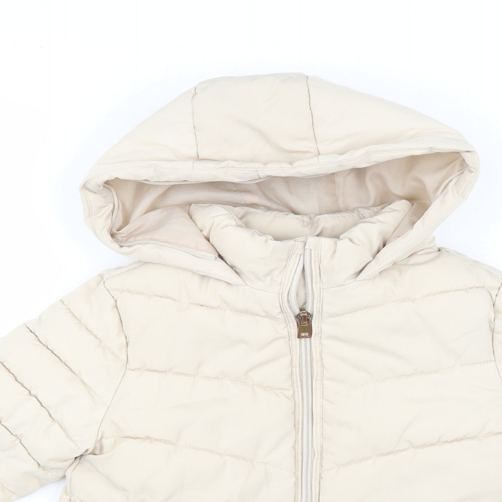 Zara Girls Beige   Jacket Coat Size 6 Years