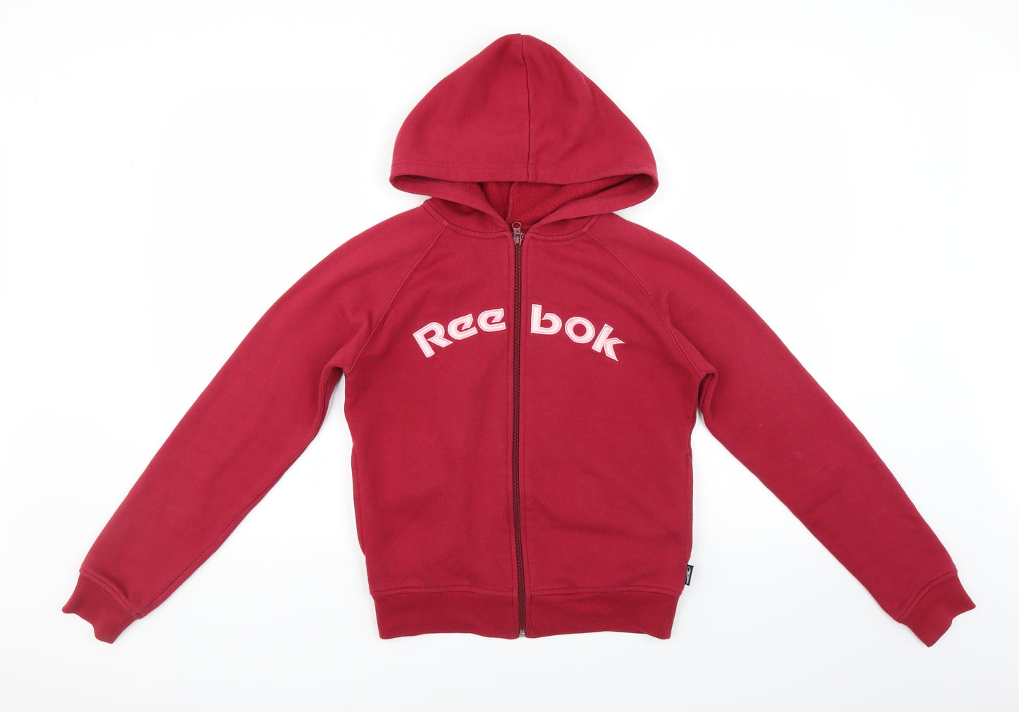 Reebok Womens Red   Full Zip Hoodie Size 10
