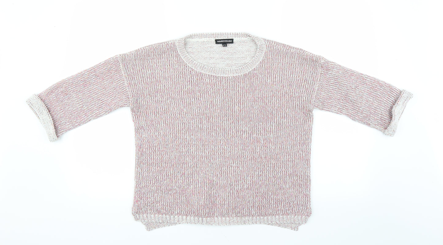 Warehouse Womens Pink   Pullover Jumper Size 10