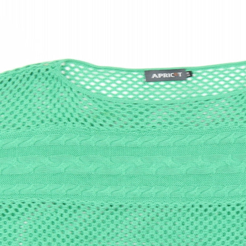 Apricot Womens Green   Pullover Jumper Size S