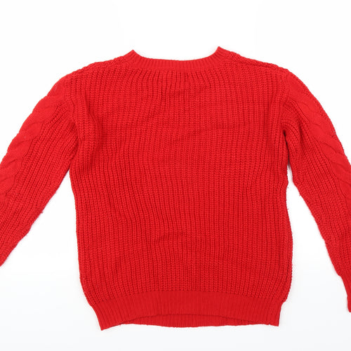 Primark Womens Red   Pullover Jumper Size S