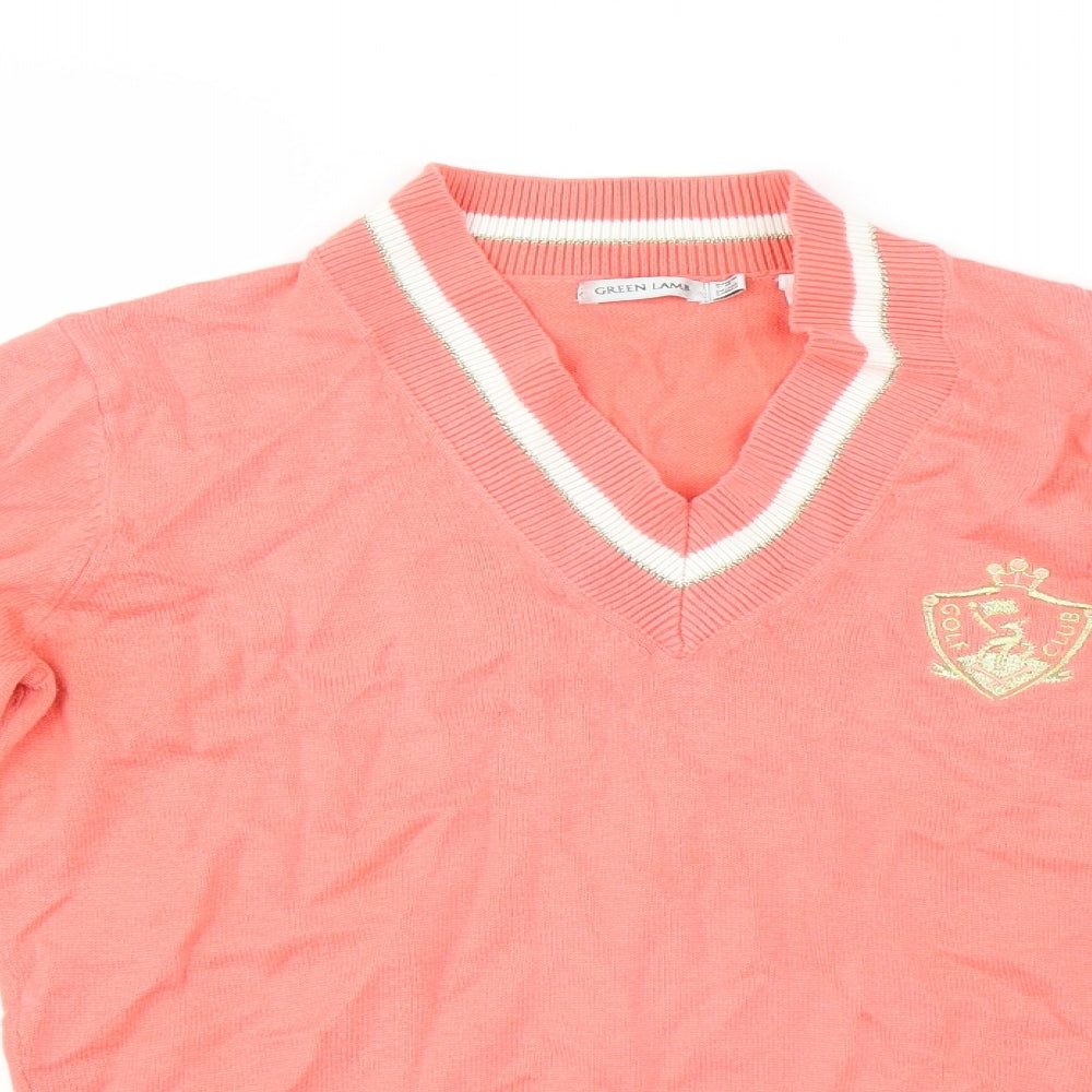 Green Lamb Womens Pink   Pullover Jumper Size 12
