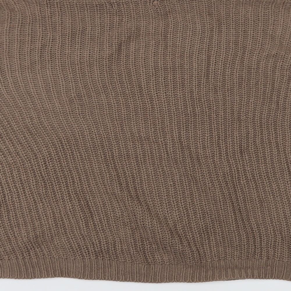Missguided Womens Beige   Pullover Jumper Size L