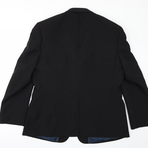 George Mens Black   Jacket Suit Jacket Size 44