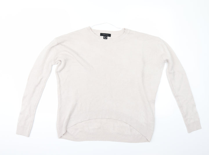 Primark Womens Grey Pullover Jumper Size 6 - Shaped hem