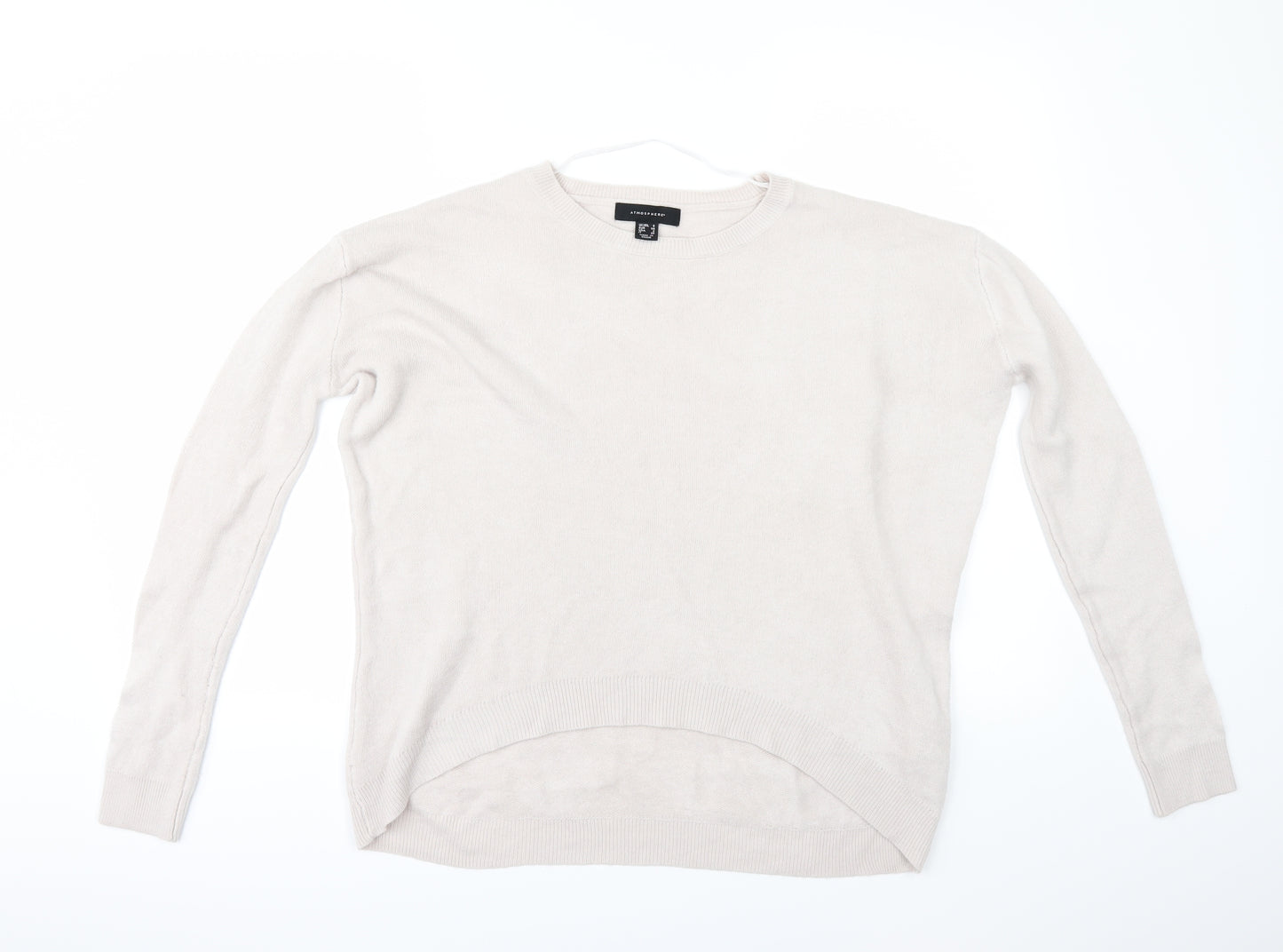 Primark Womens Grey   Pullover Jumper Size 6  - Shaped hem