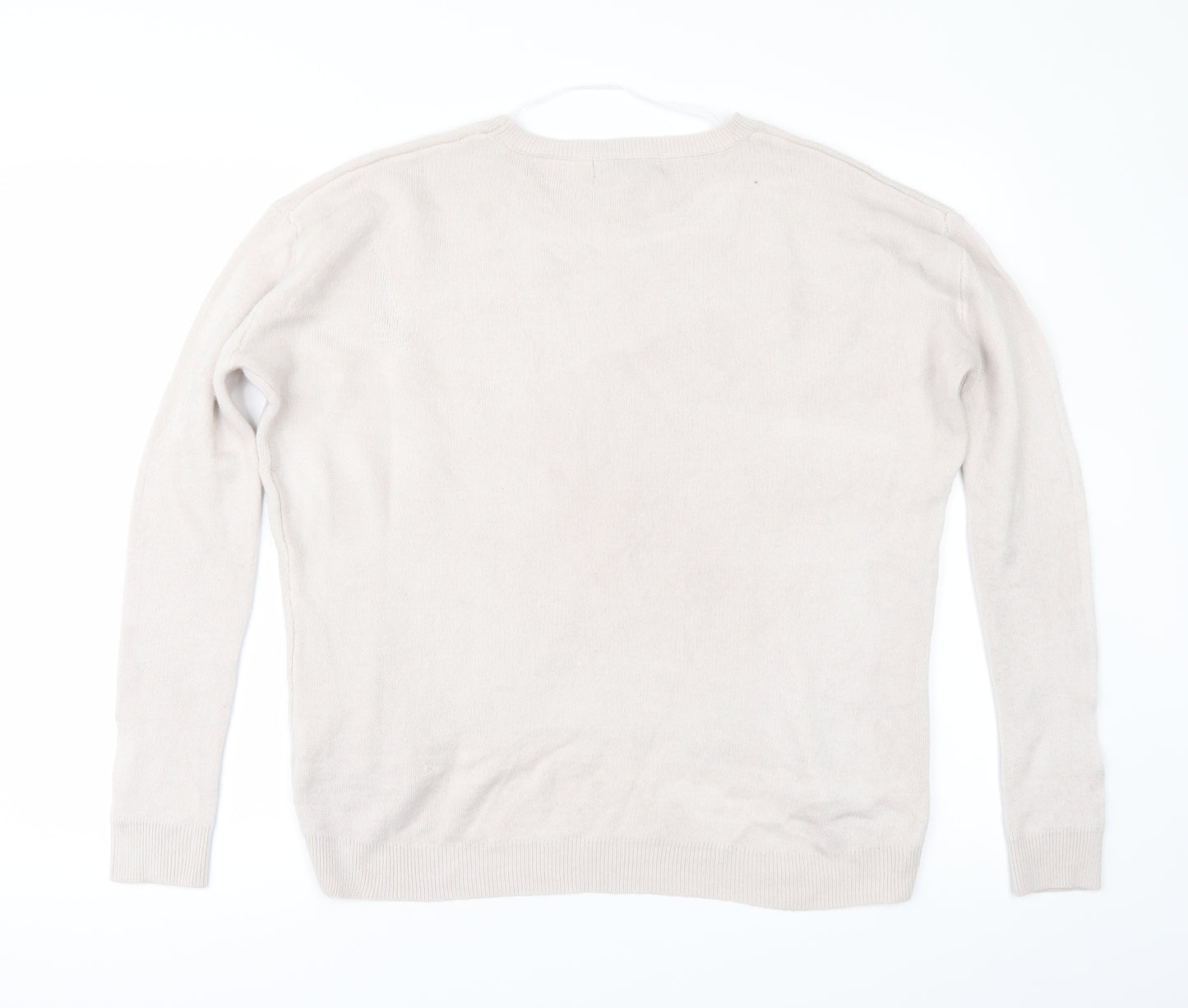 Primark Womens Grey   Pullover Jumper Size 6  - Shaped hem