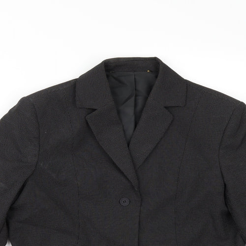 Preworn Womens Grey   Jacket Suit Jacket Size 34