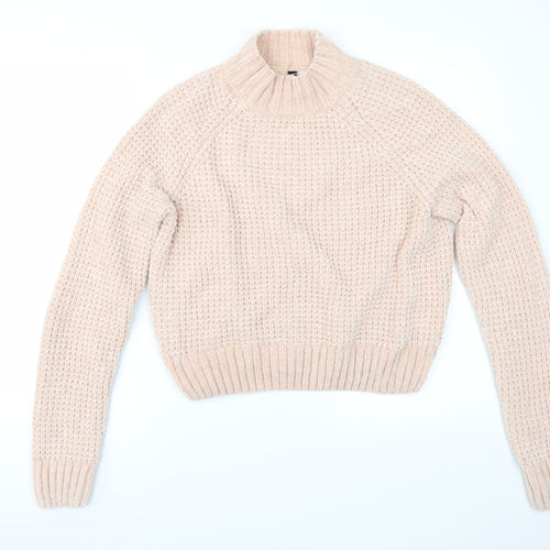 Divided by H&M Womens Pink   Henley Jumper Size S