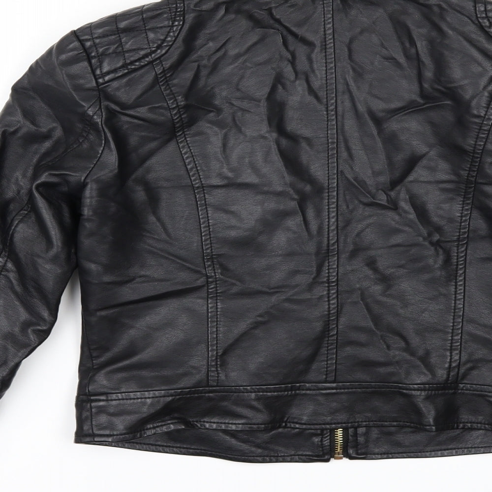 Select Womens Black   Bomber Jacket Jacket Size 6