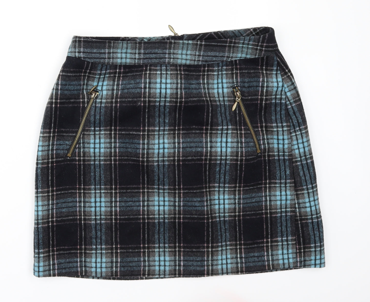 George` Womens Blue Check  Mini Set Size 10