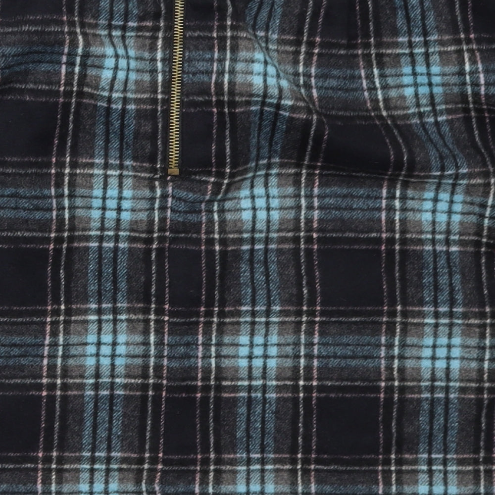 George` Womens Blue Check  Mini Set Size 10