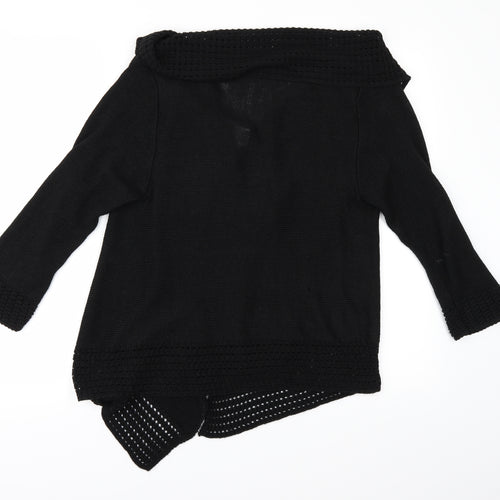 Soon Womens Black   Cardigan Jumper Size M