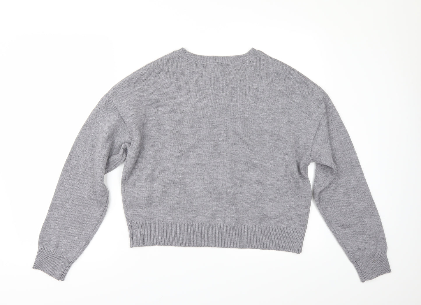 Divided by H&M Womens Grey   Pullover Jumper Size M  - CROPPED