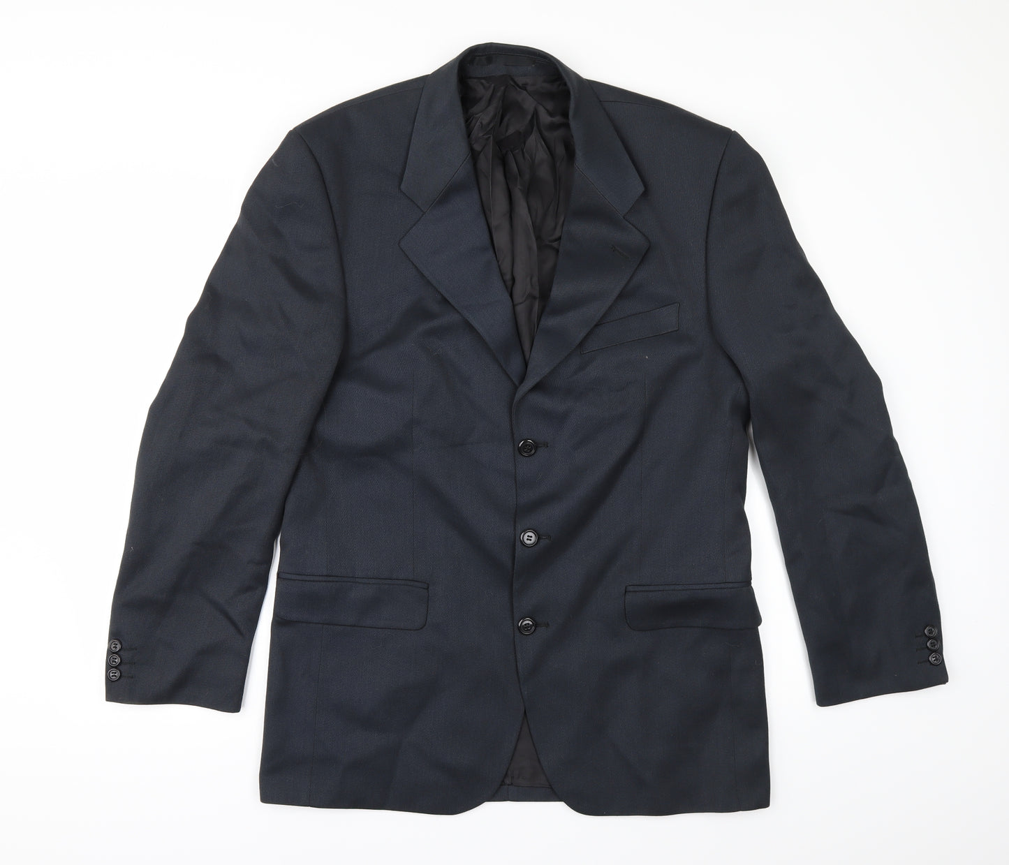 Pinstripe Mens Blue   Jacket Suit Jacket Size 40