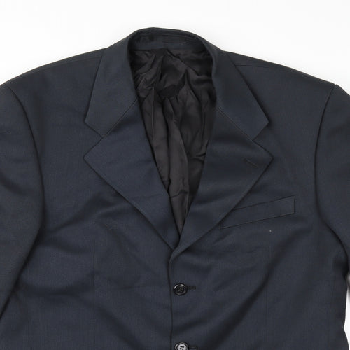 Pinstripe Mens Blue   Jacket Suit Jacket Size 40