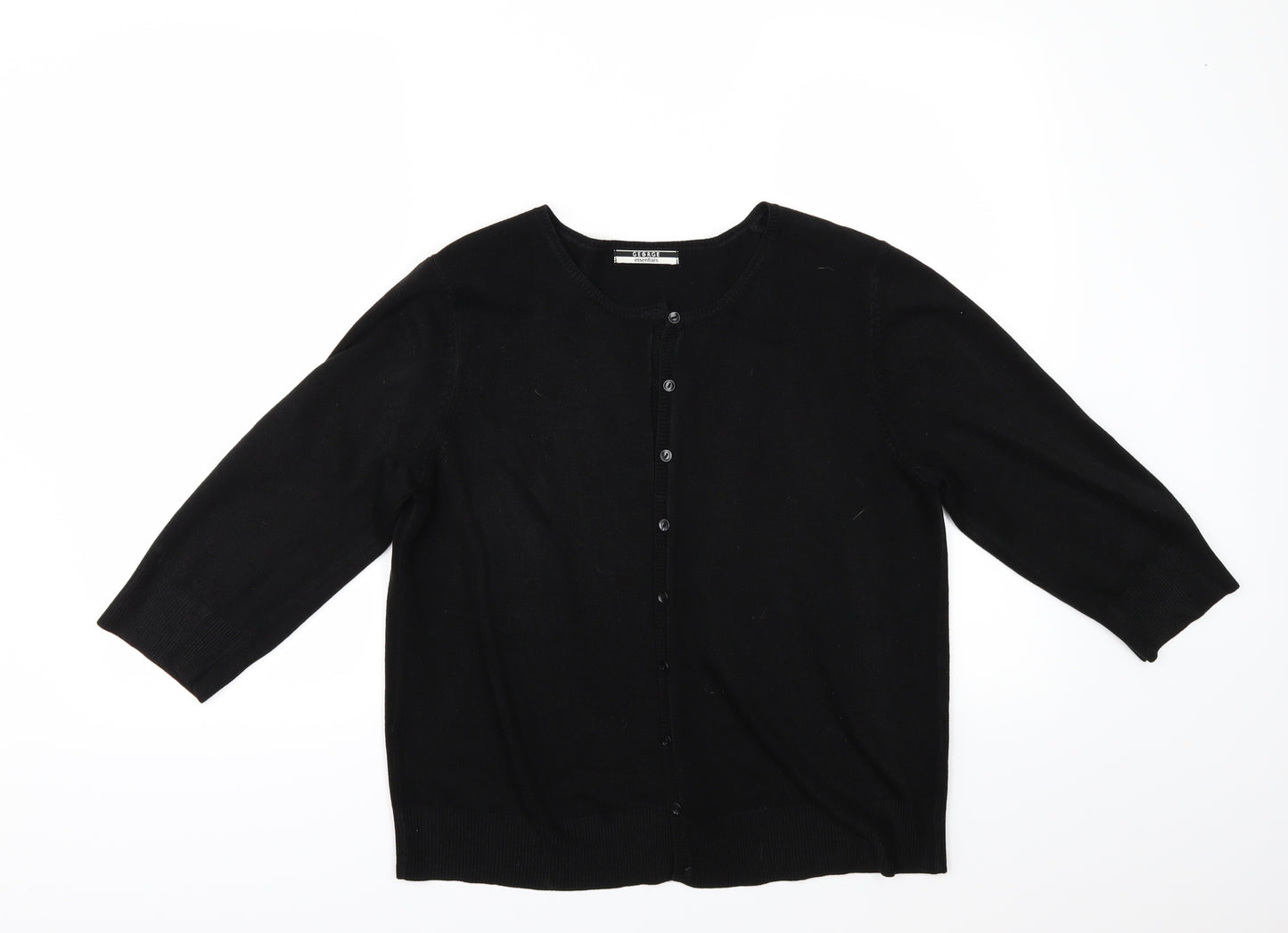 George Womens Black   Cardigan Jumper Size 16