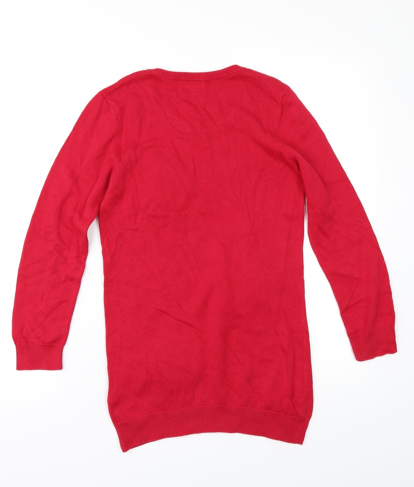 Blue Zoo Girls Red   Pullover Jumper Size 9-10 Years  - Christmas