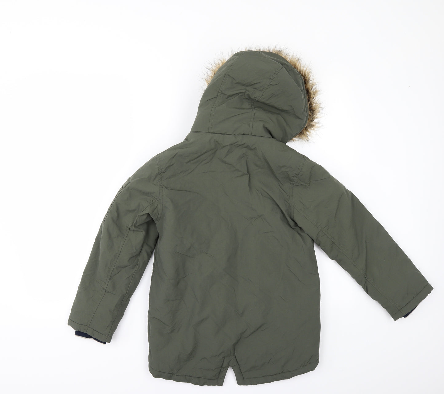 Marks and Spencer Boys Green   Parka Jacket Size 8-9 Years