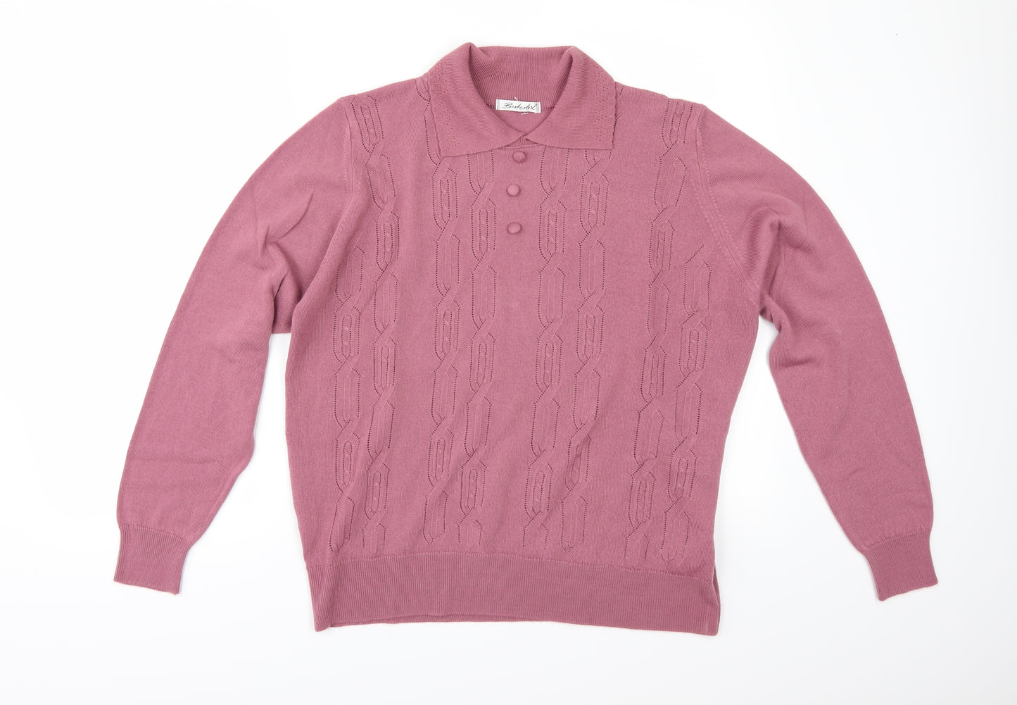 Berkertex Womens Pink   Henley Jumper Size 18