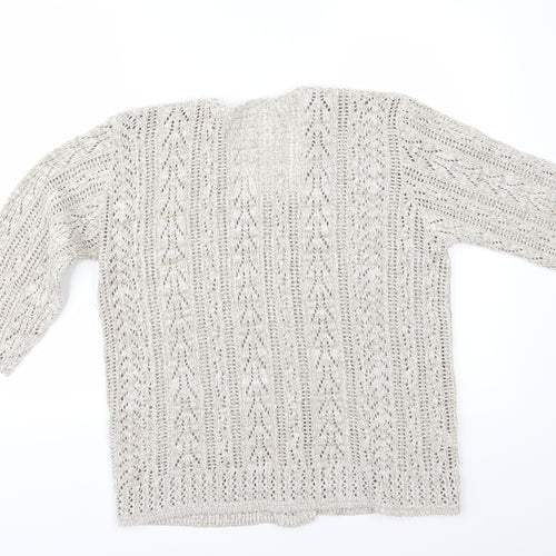 Preworn Womens Beige   Cardigan Jumper Size L