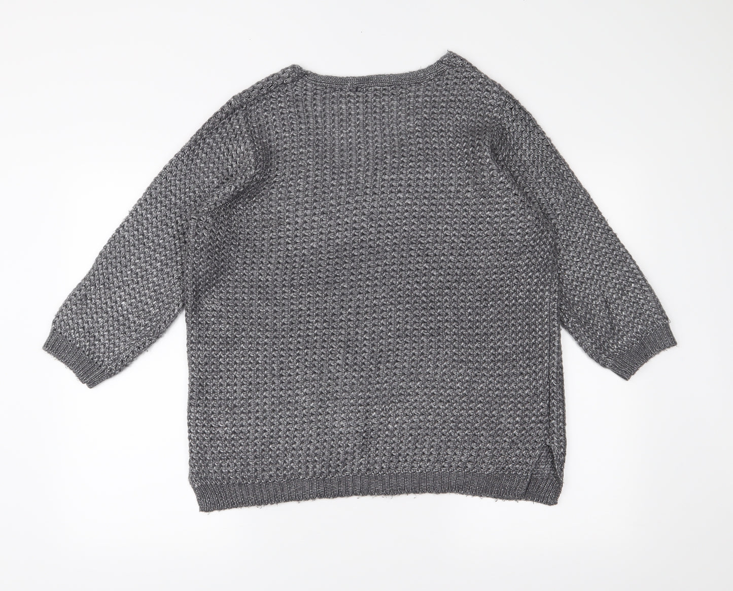 George Womens Grey  Knit Pullover Jumper Size M