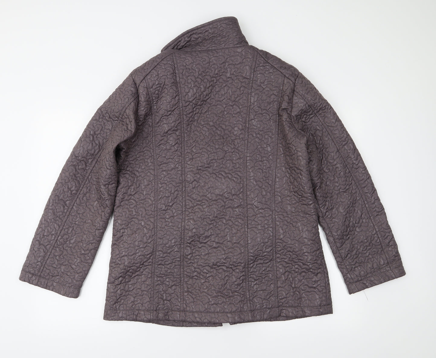 FABRIZIO GIANNI Womens Brown   Quilted Jacket Size 14