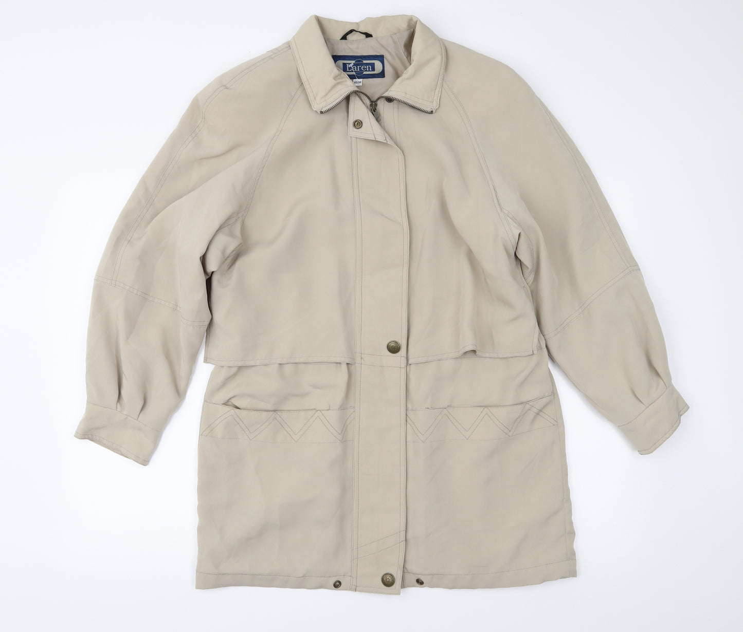 Lauren Womens Beige   Overcoat Coat Size XS