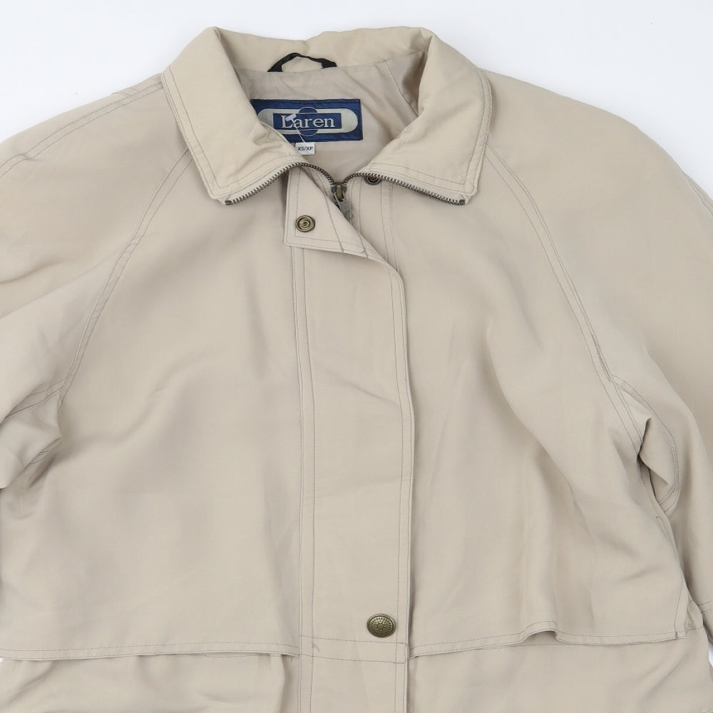 Lauren Womens Beige   Overcoat Coat Size XS