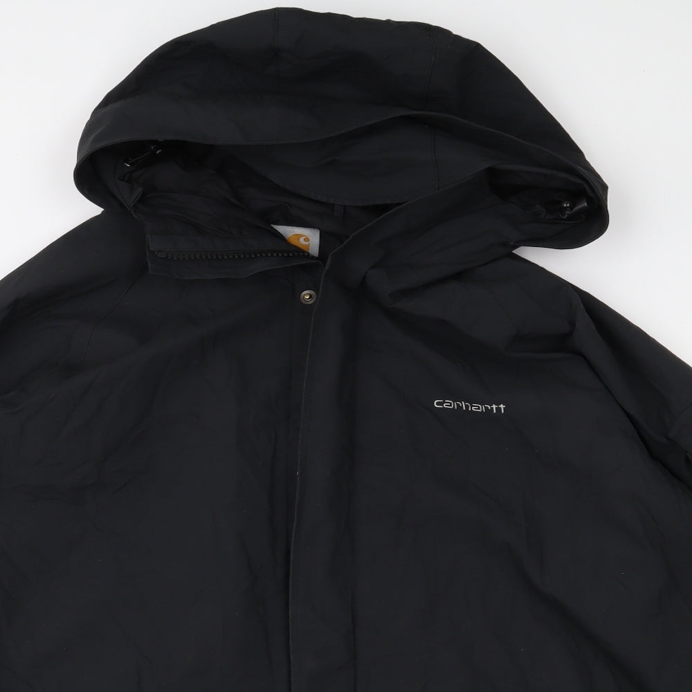 Carhartt Mens Black   Anorak Coat Size XL