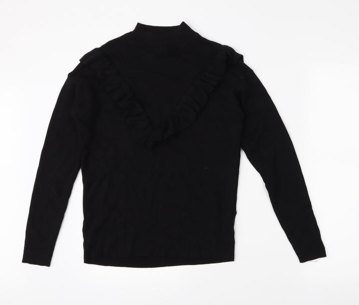 New Look Womens Black  Knit Pullover Jumper Size S
