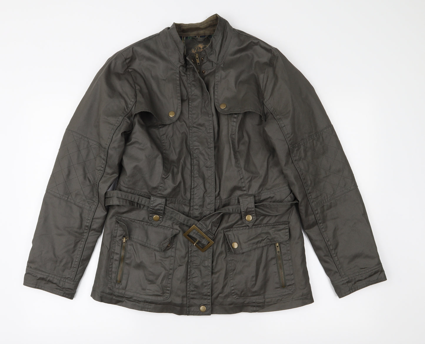 Denim & Co. Womens Green   Jacket Coat Size 12