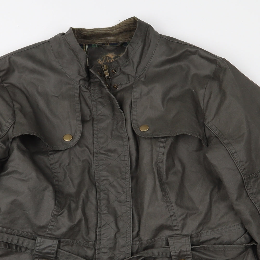 Denim & Co. Womens Green   Jacket Coat Size 12