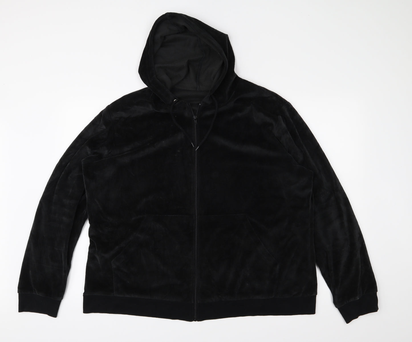 Label Be Womens Black  Velour Full Zip  Size 24