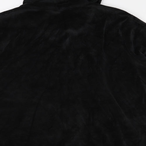 Label Be Womens Black  Velour Full Zip  Size 24