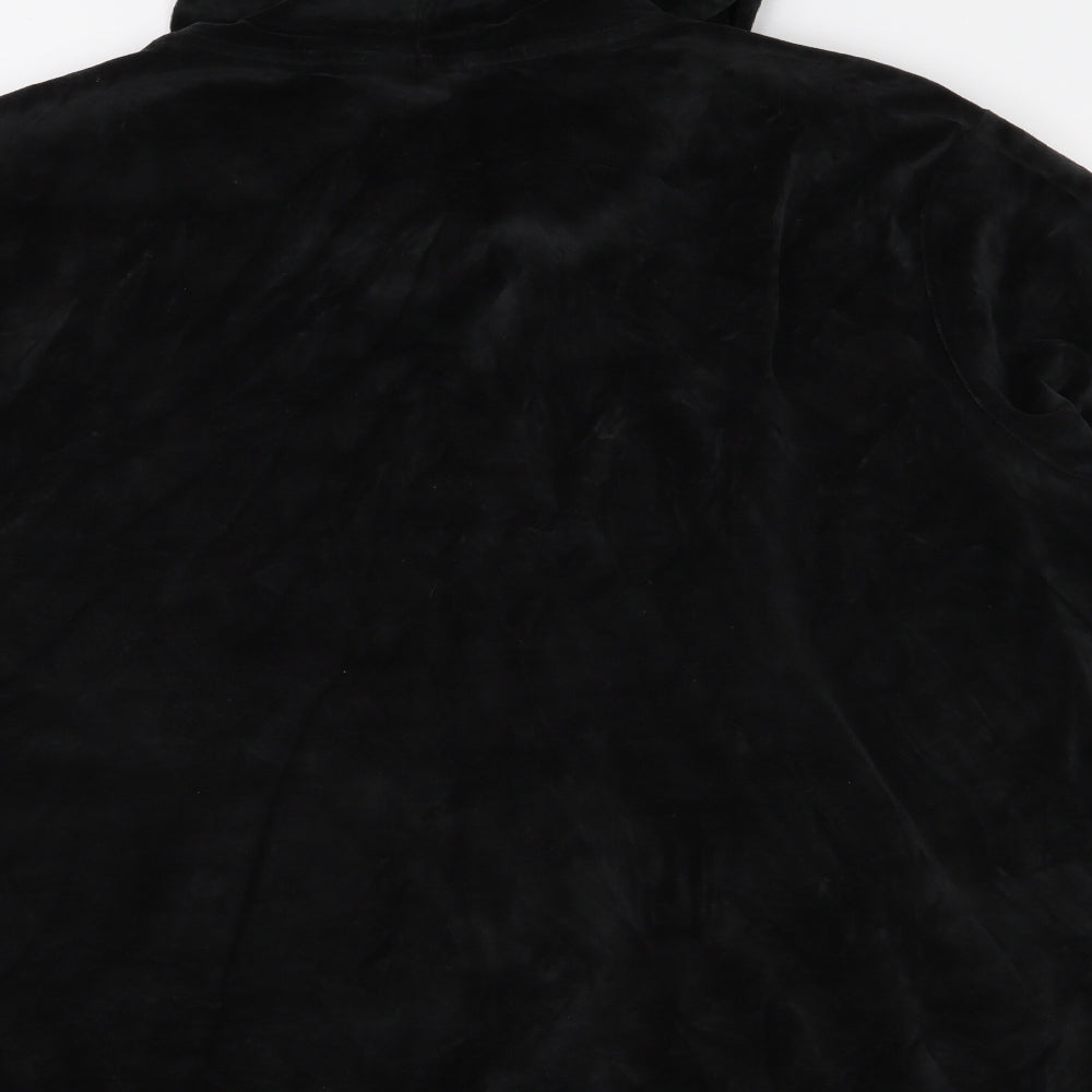 Label Be Womens Black  Velour Full Zip  Size 24